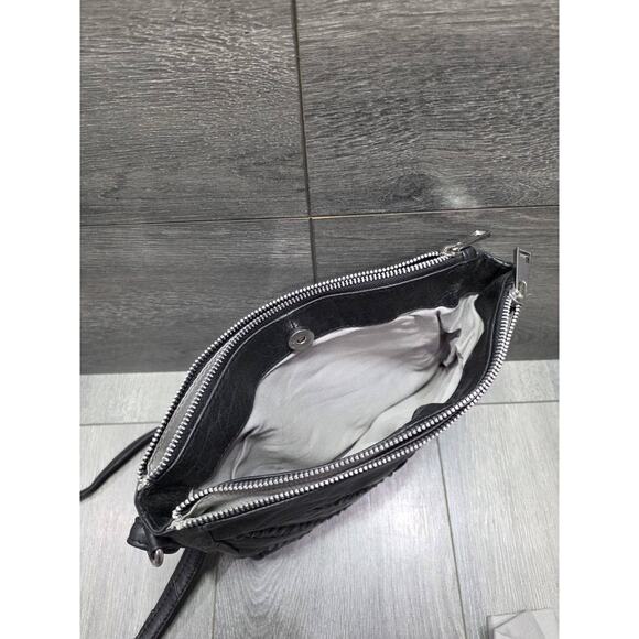 DAY&MOOD Leather Exterior Small Bags & Handbags for Women  Day & Mood Fonda Small Crossbody Bag Black Leather B000468